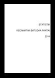 Statistic of Batudaa Pantai 2014